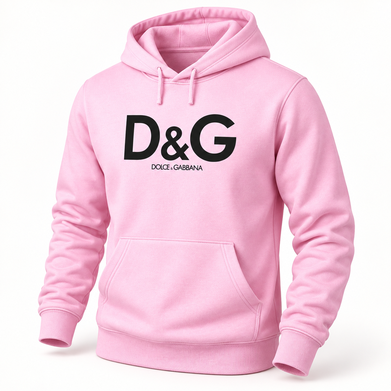 Men's Dolce and Gabbana Pullover Hoodie in Light Pink – hero