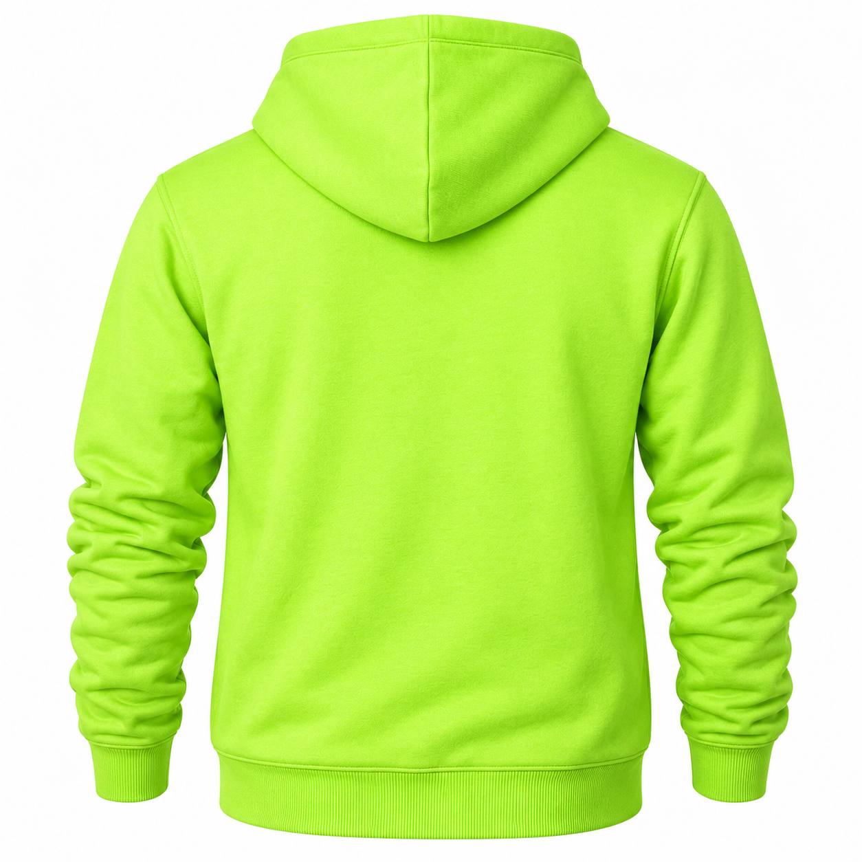 Men's Dolce and Gabbana Pullover Hoodie in Lime Green – back view