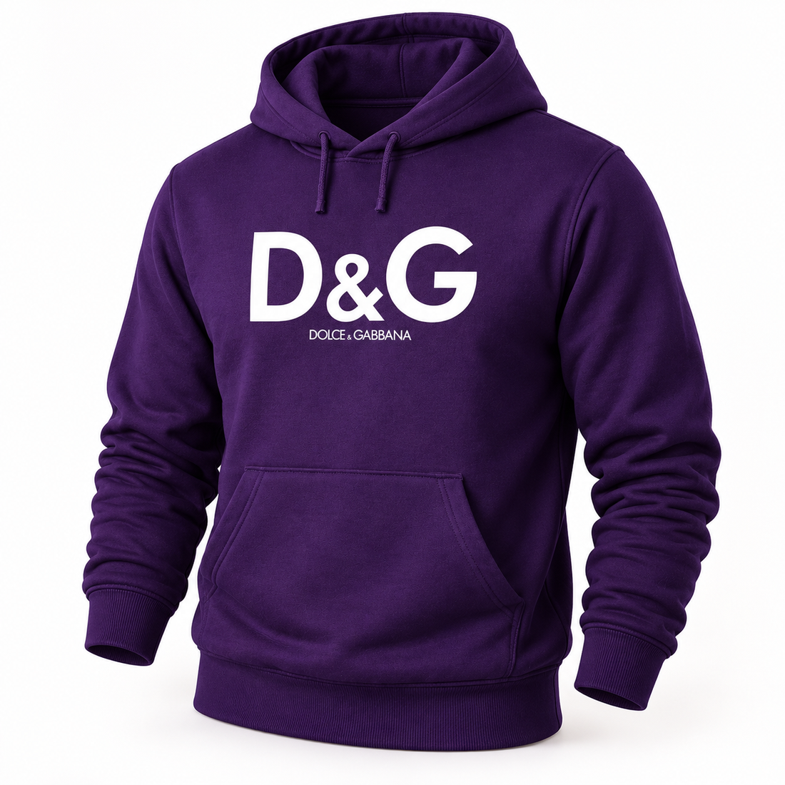 Men's Dolce and Gabbana Pullover Hoodie in Purple – hero