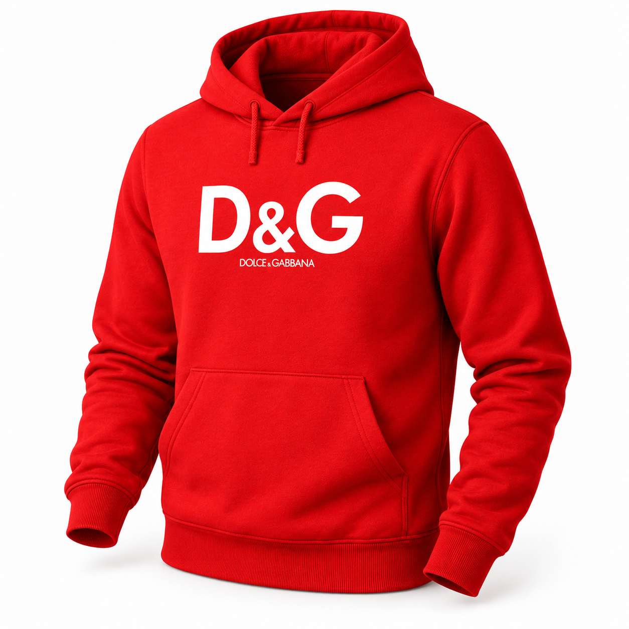 Men's Dolce and Gabbana Pullover Hoodie in Red – hero