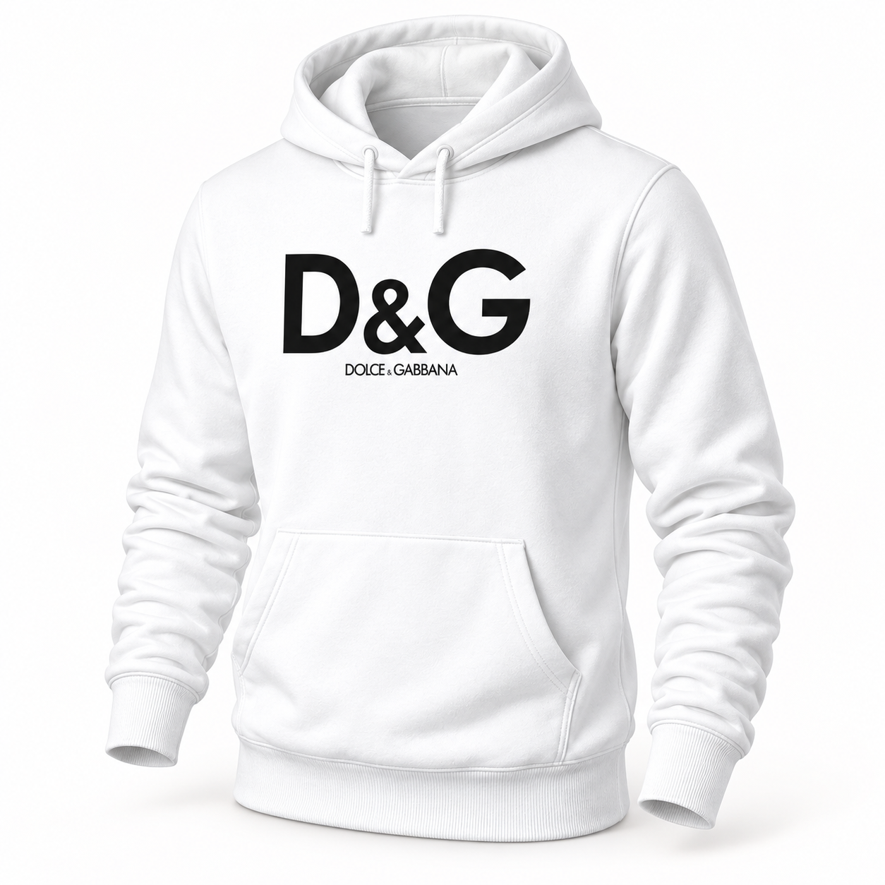 Men's Dolce and Gabbana Pullover Hoodie in White – hero