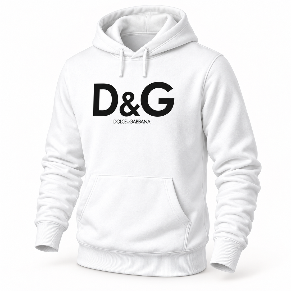 Men's Dolce and Gabbana Pullover Hoodie in White – hero