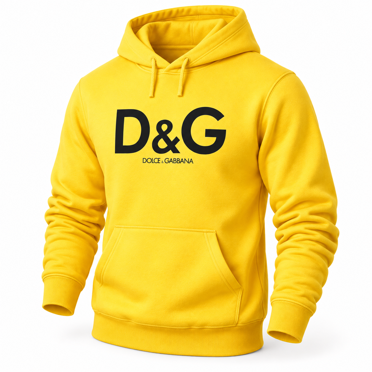 Men's Dolce and Gabbana Pullover Hoodie in Yellow – hero