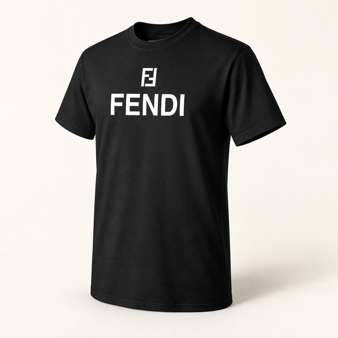 Men's Fendi Cotton T-Shirt | Color: Black | Image 1