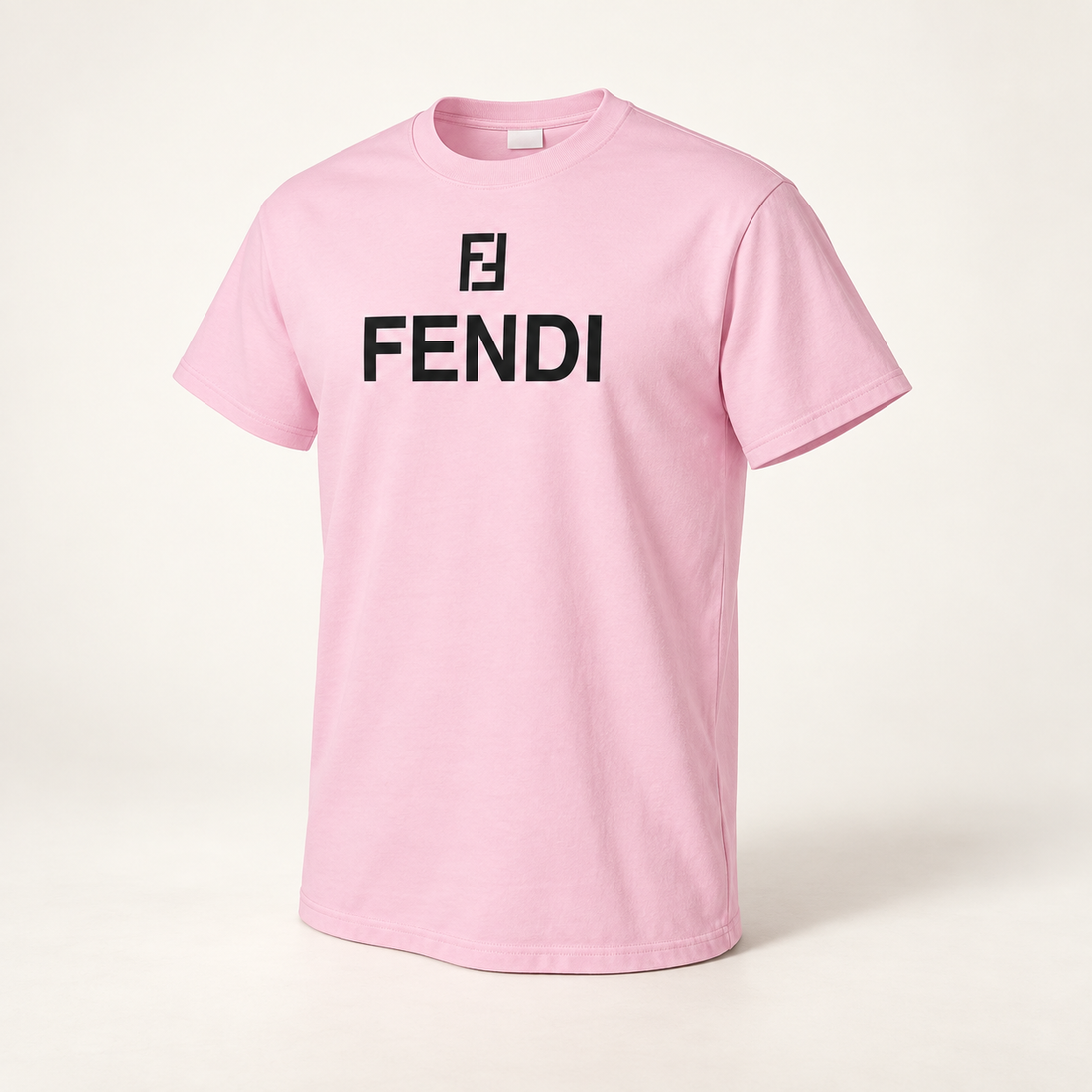 Men's Fendi Cotton T-Shirt | Color: Pink | Image 1