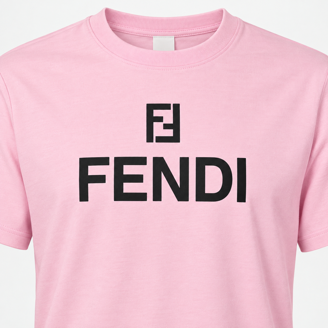 Men's Fendi Cotton T-Shirt | Color: Pink | Image 5