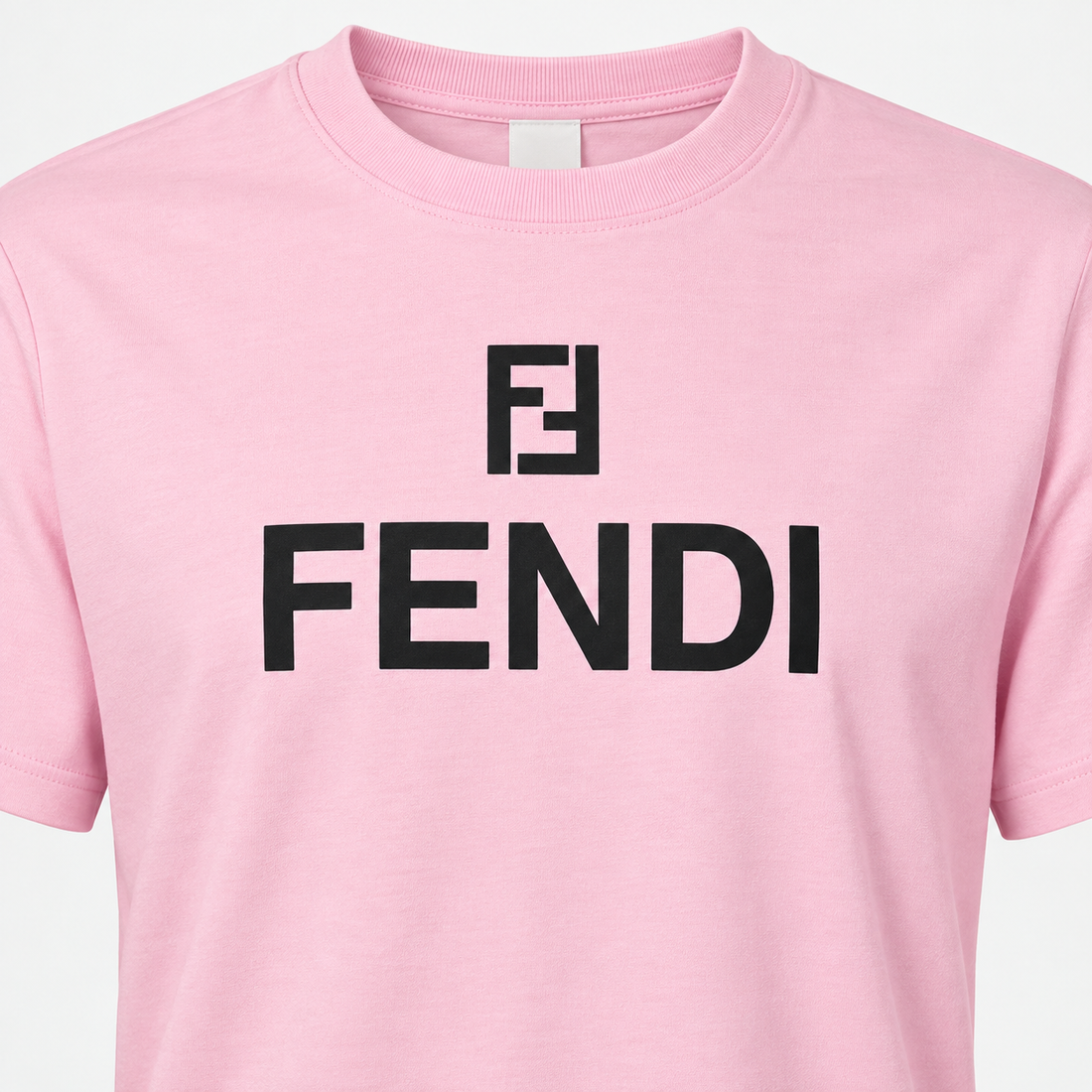 Men's Fendi Cotton T-Shirt | Color: Pink | Image 5