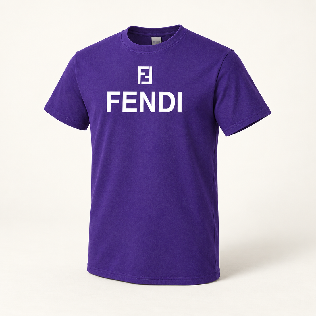 Men's Fendi Cotton T-Shirt | Color: Purple | Image 1