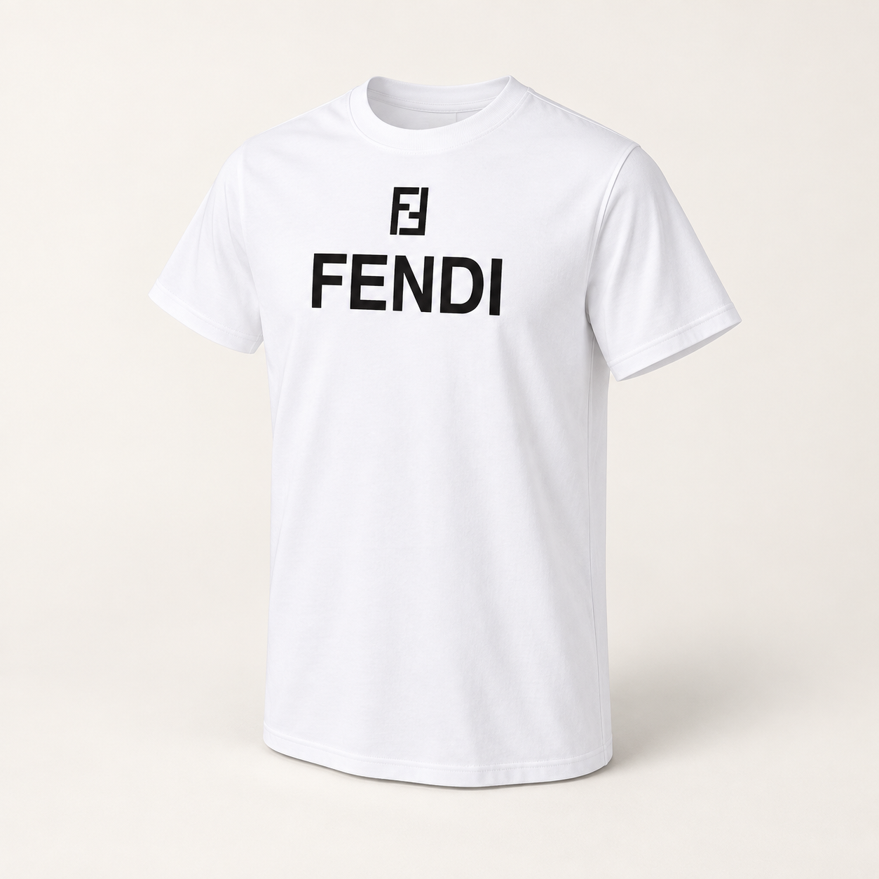 Men's Fendi Cotton T-Shirt | Color: White | Image 1