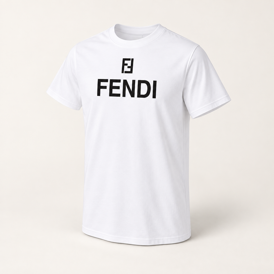 Men's Fendi Cotton T-Shirt | Color: White | Image 1
