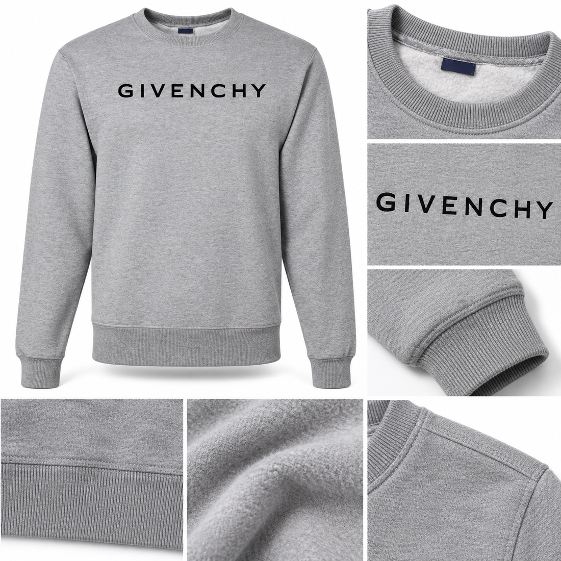 Men's Givenchy Crewneck Sweatshirt | Color: Grey | Image 4