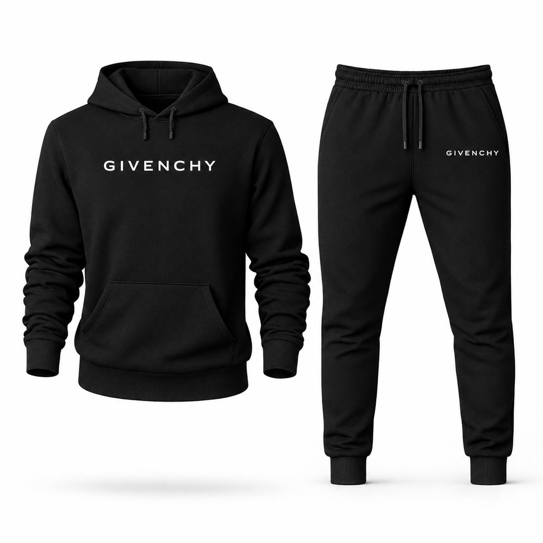 Men's Givenchy Hoodie Joggers Set | Color: Black | Image 1