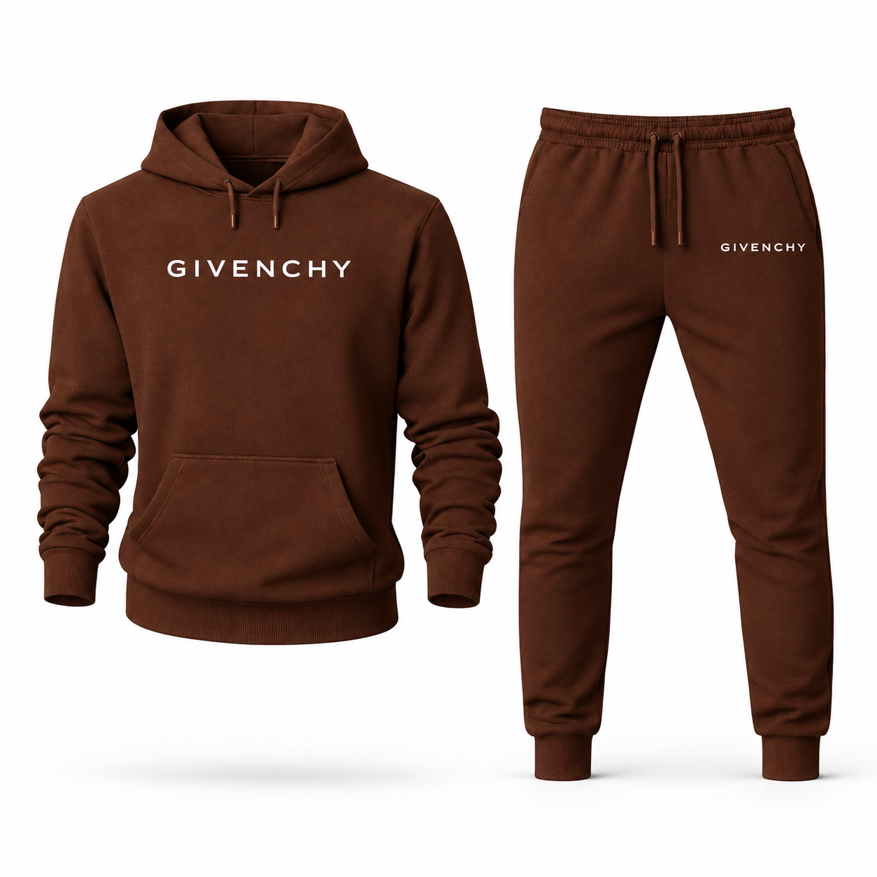 Men's Givenchy Hoodie Joggers Set | Color: Brown | Image 1