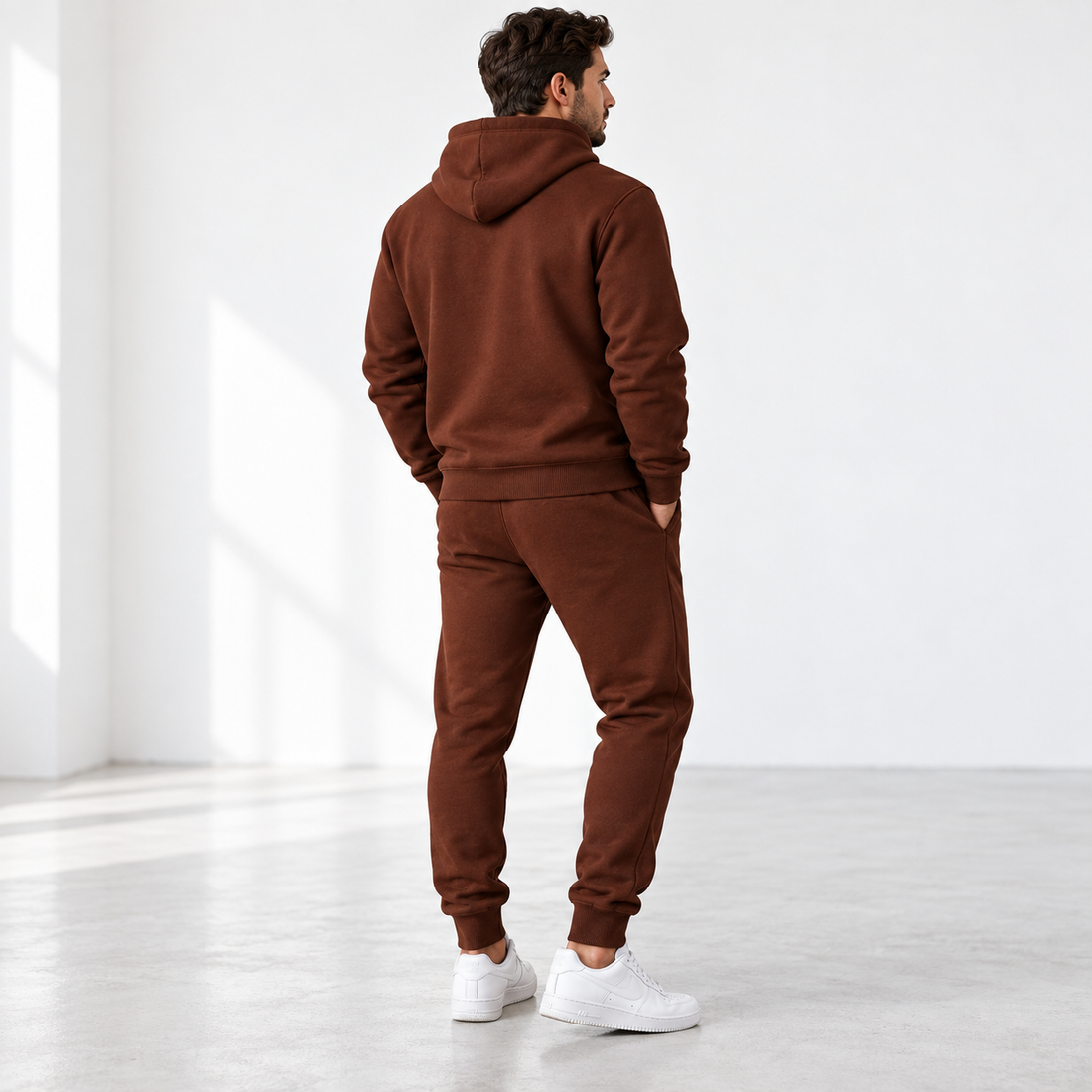 Men's Givenchy Hoodie Joggers Set | Color: Brown | Image 5