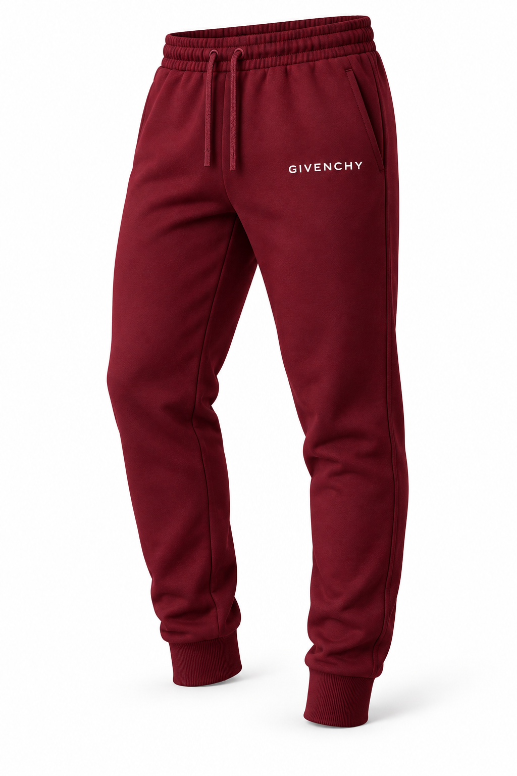 Men's Givenchy Hoodie Joggers Set | Color: Burgundy | Image 4