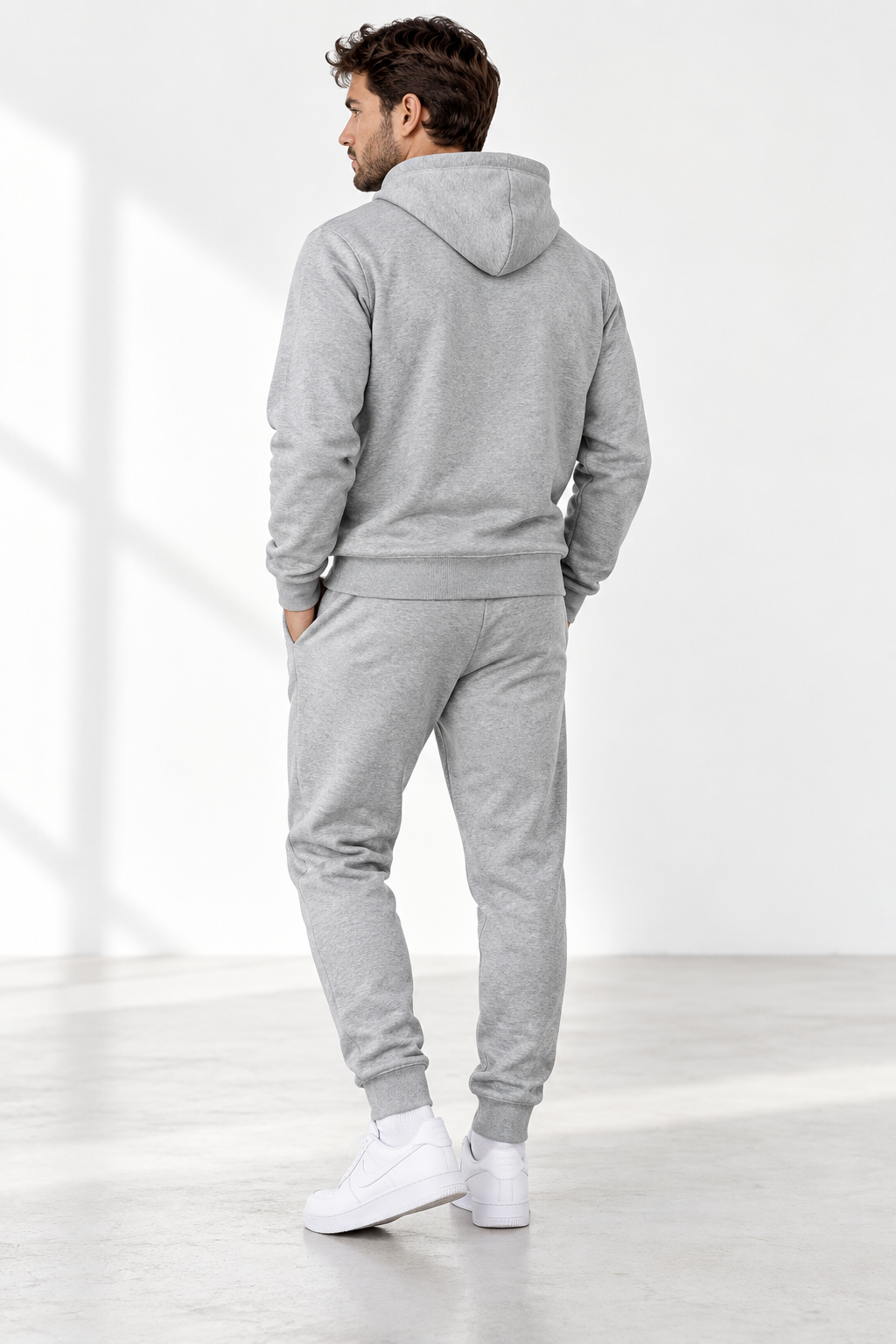 Men's Givenchy Hoodie Joggers Set | Color: Grey | Image 5