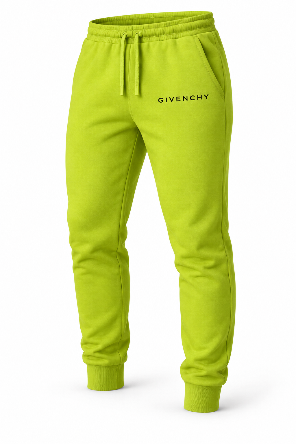 Men's Givenchy Hoodie Joggers Set | Color: Lime Green | Image 4