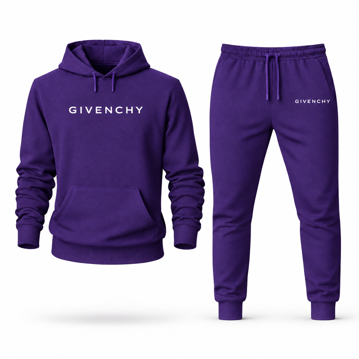 Men's Givenchy Hoodie Joggers Set | Color: Purple | Image 1