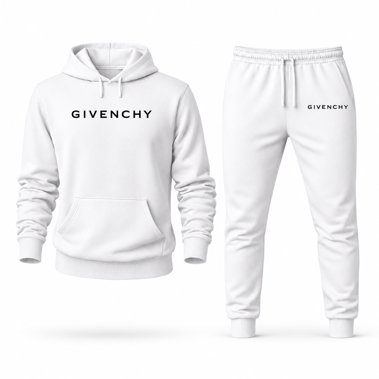 Men's Givenchy Hoodie Joggers Set | Color: White | Image 1