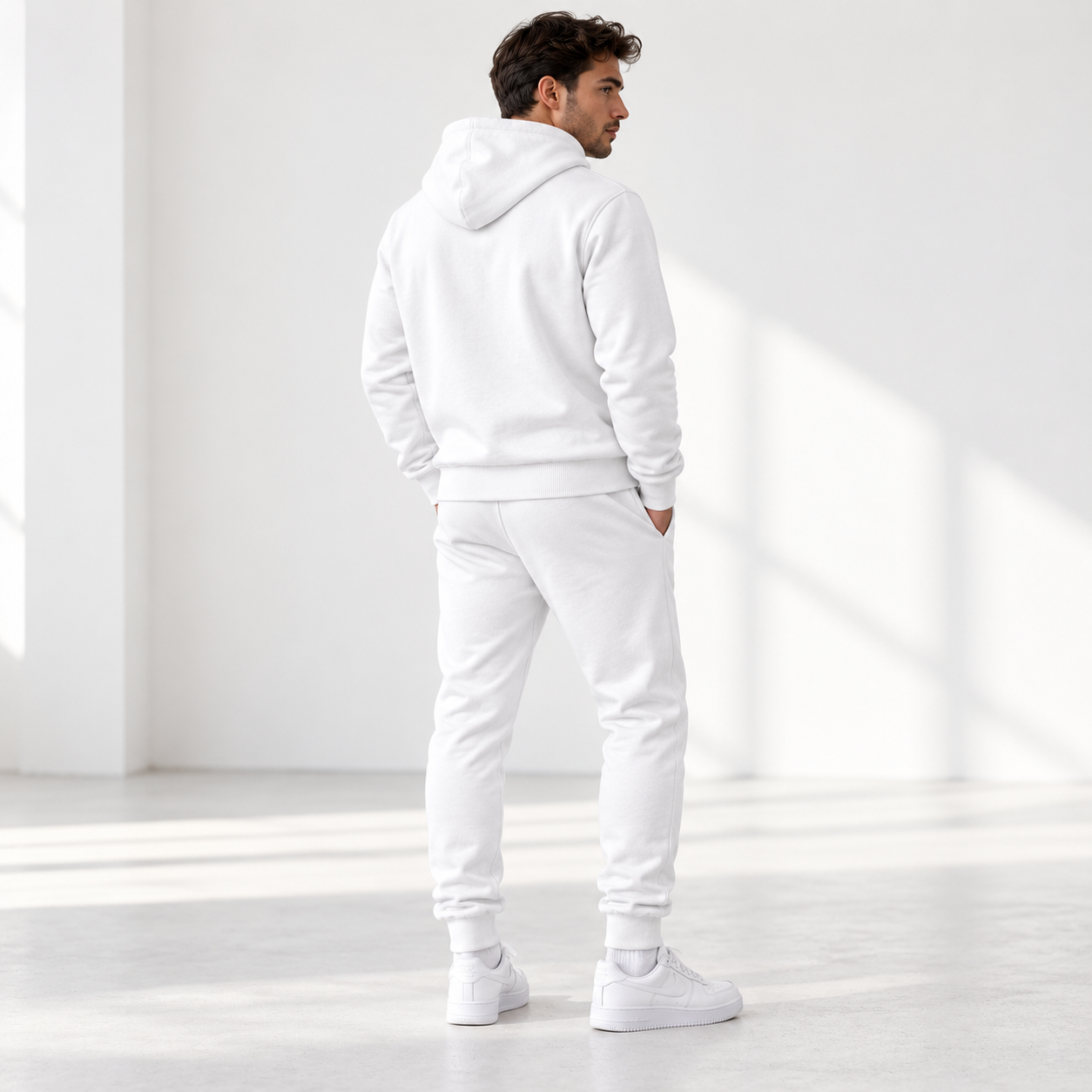 Men's Givenchy Hoodie Joggers Set | Color: White | Image 5