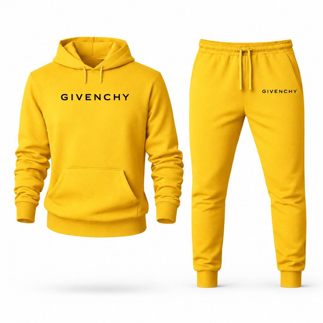 Men's Givenchy Hoodie Joggers Set | Color: Yellow | Image 1