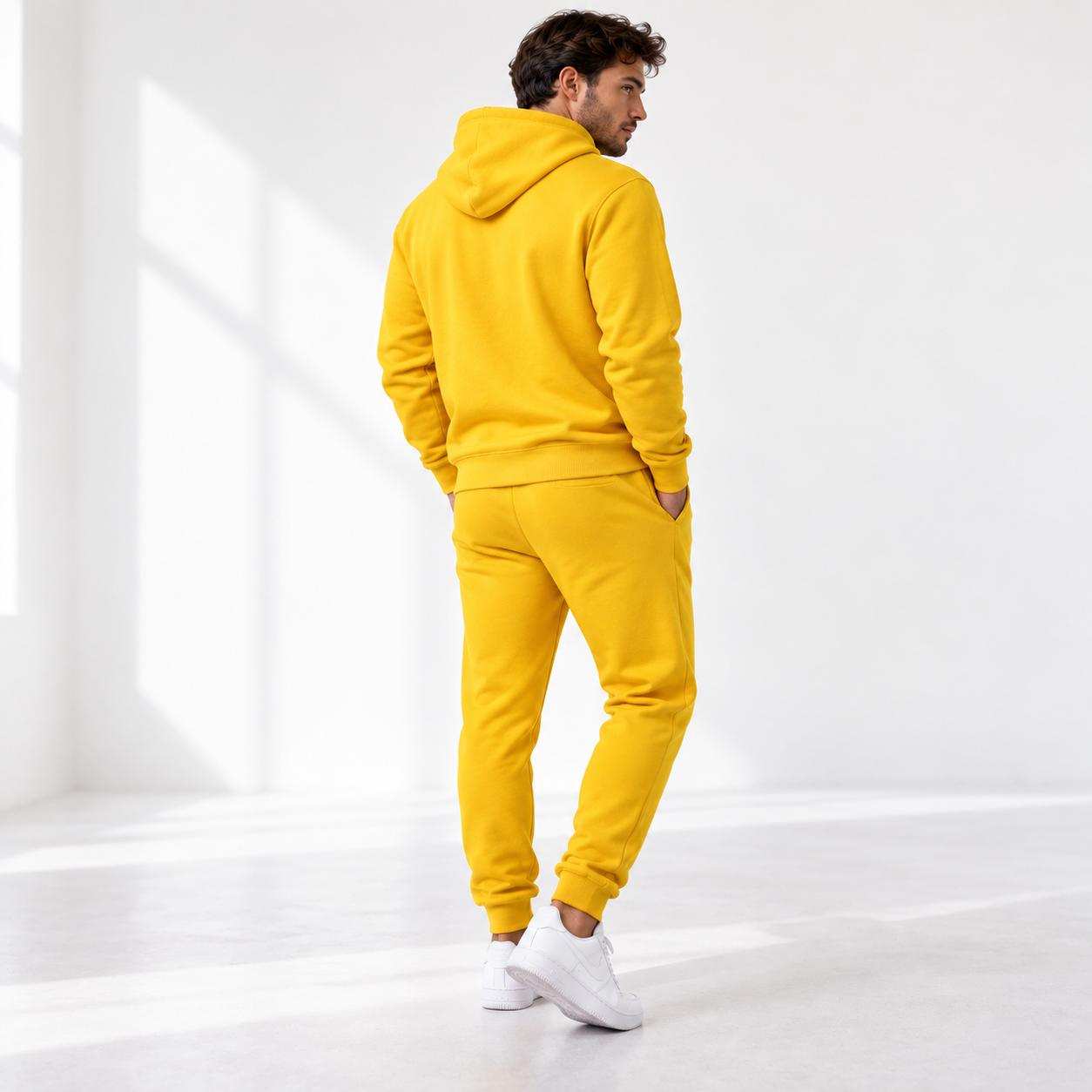 Men's Givenchy Hoodie Joggers Set | Color: Yellow | Image 5
