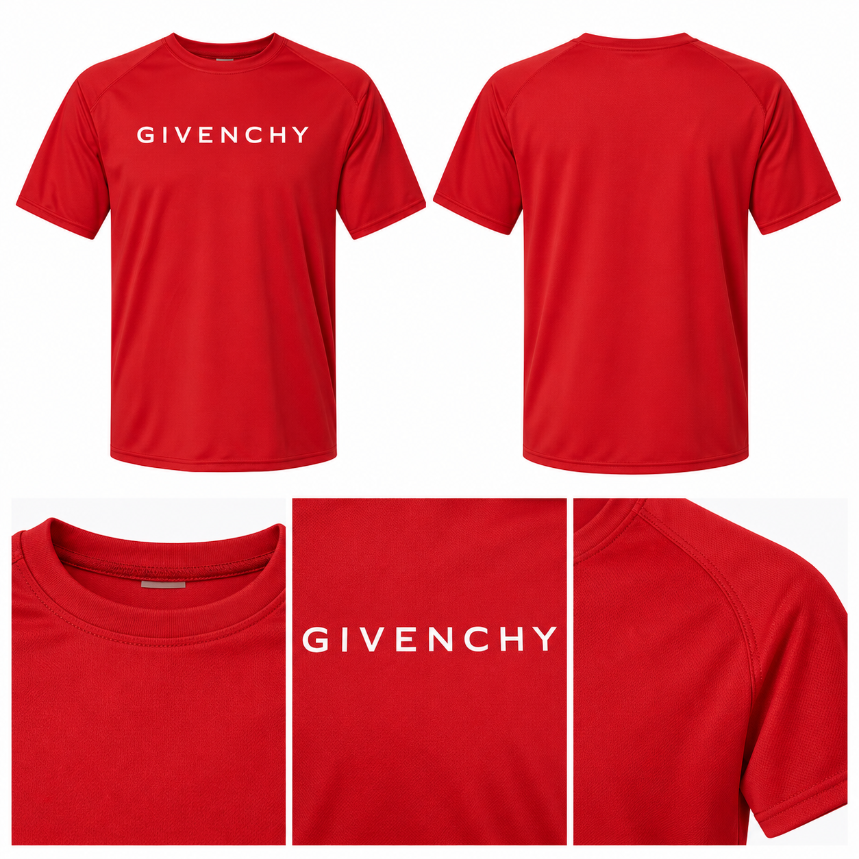 Men's Givenchy Performance T-Shirt | Color: Red | Image 4