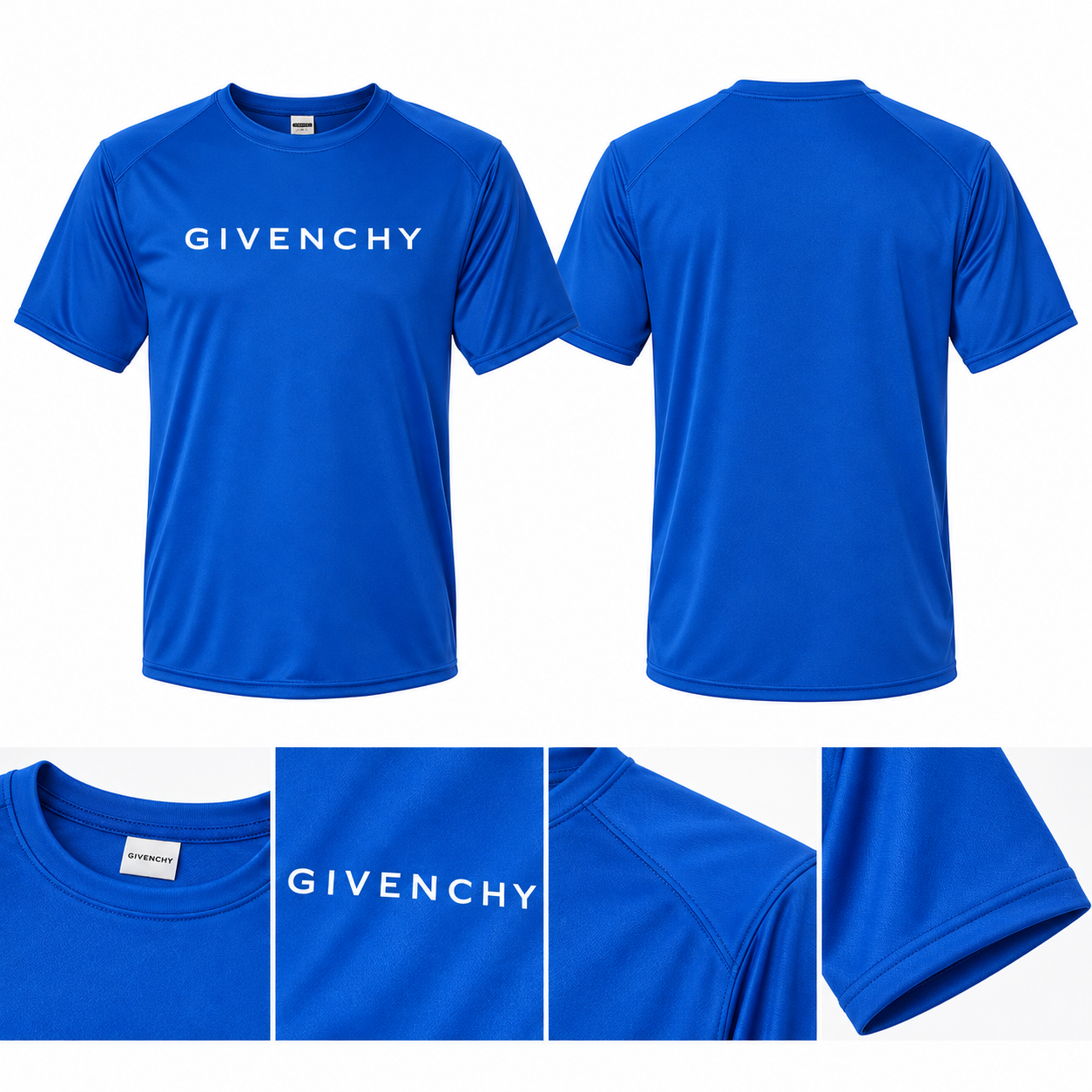 Men's Givenchy Performance T-Shirt | Color: Royal Blue | Image 4