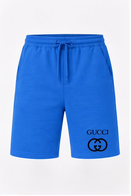 Men's Gucci Athletic Fleece Shorts | Color: Azure | Image 1