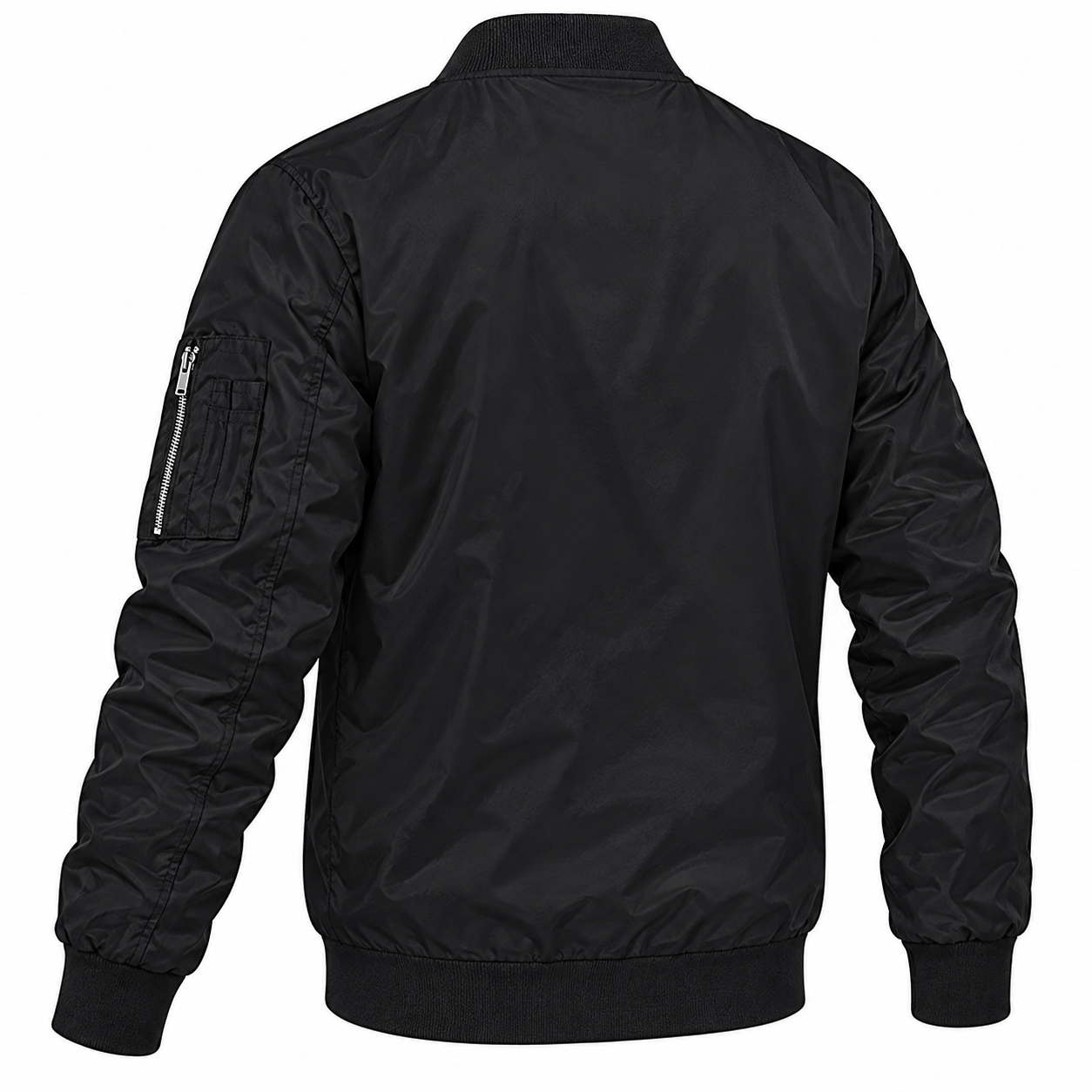 Men's Gucci Lightweight Bomber Jacket | Color: Black | Image 5