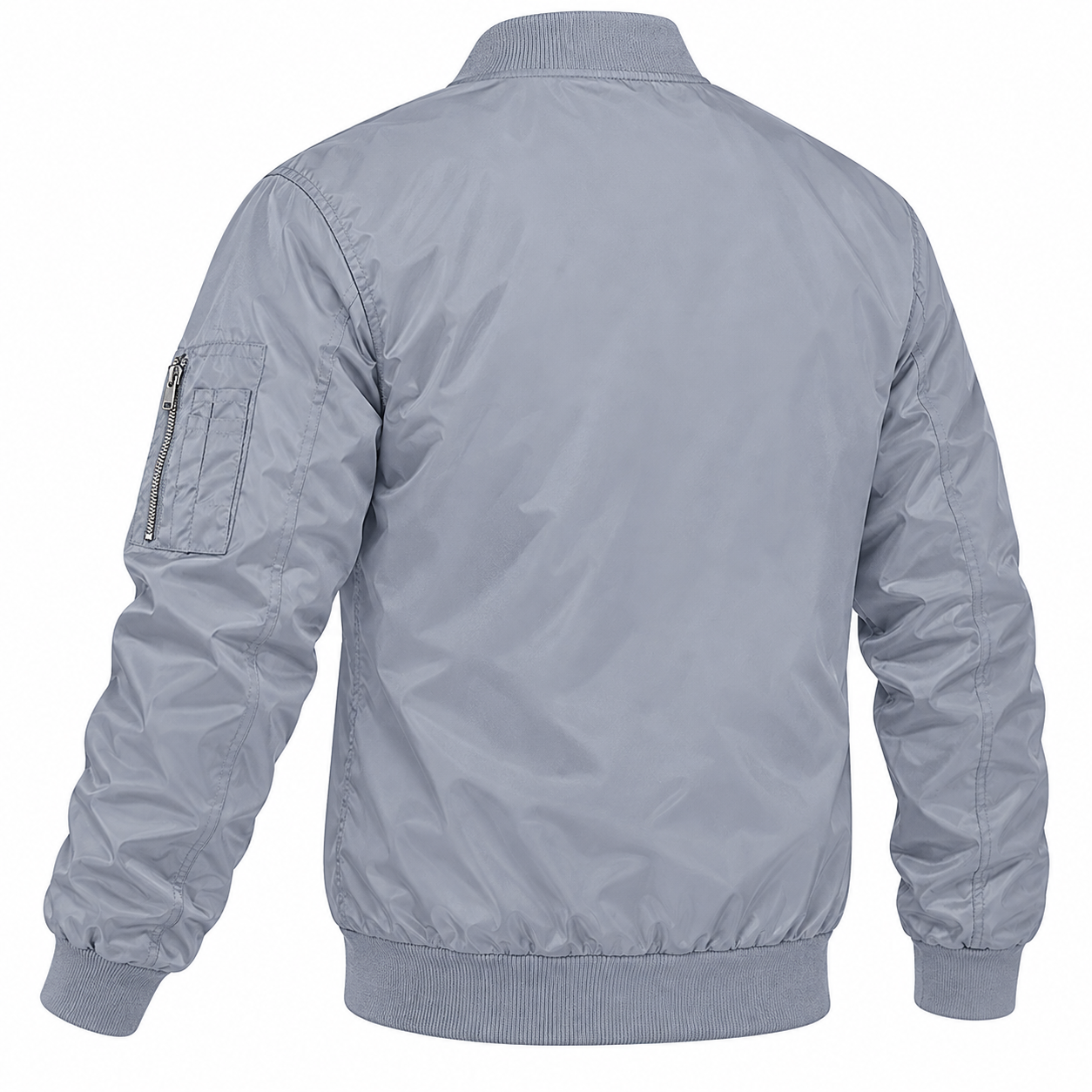 Men's Gucci Lightweight Bomber Jacket | Color: Grey | Image 5