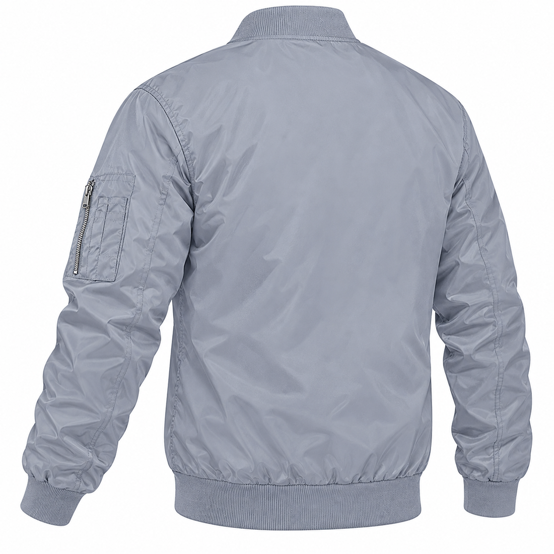 Men's Gucci Lightweight Bomber Jacket | Color: Grey | Image 5