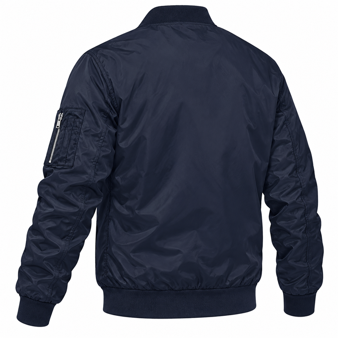 Men's Gucci Lightweight Bomber Jacket | Color: Navy | Image 5