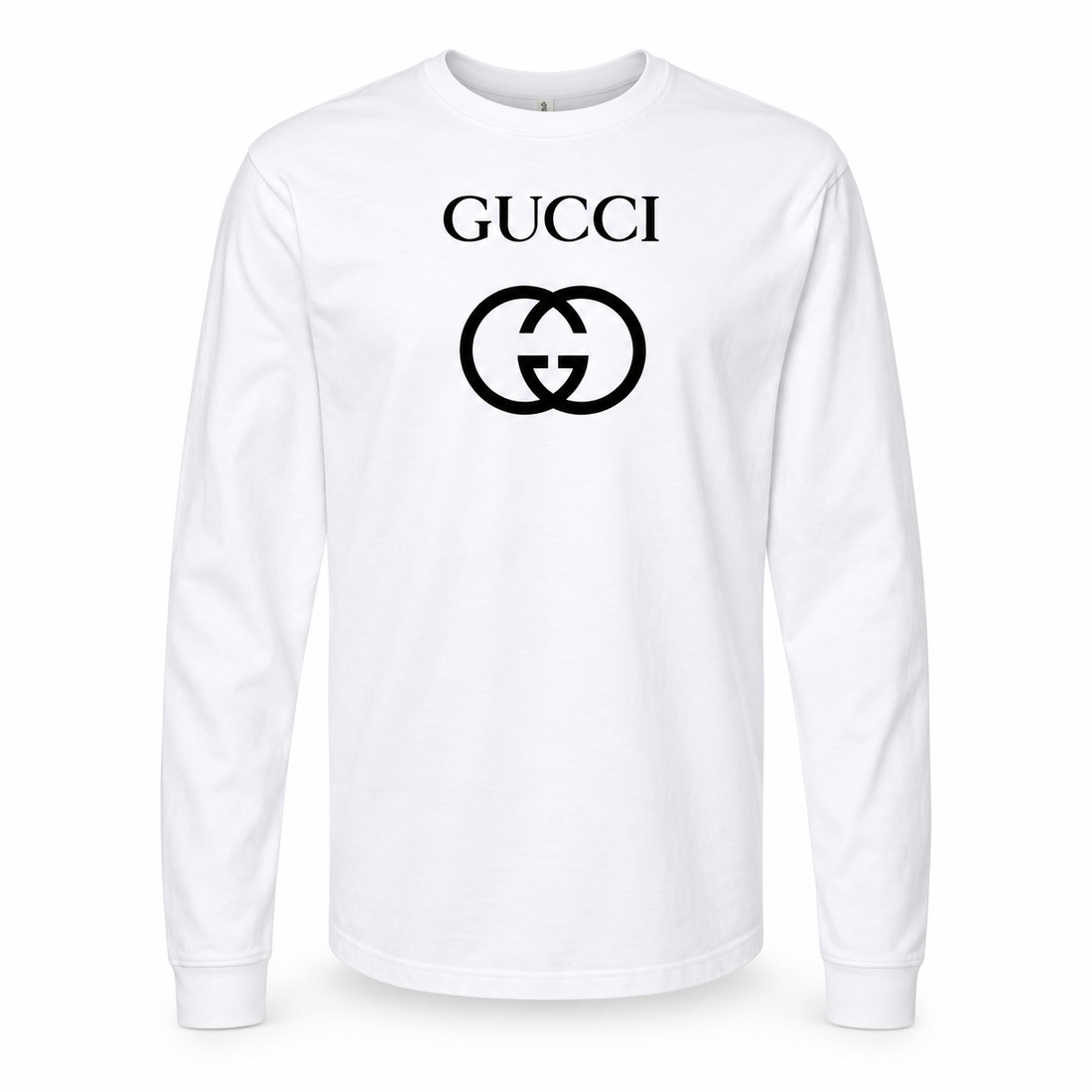Men's Gucci cotton long sleeve T-shirt white front main product image
