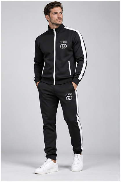 Men's Gucci Dri-Fit TrackSuit | Color: Black | Image 2