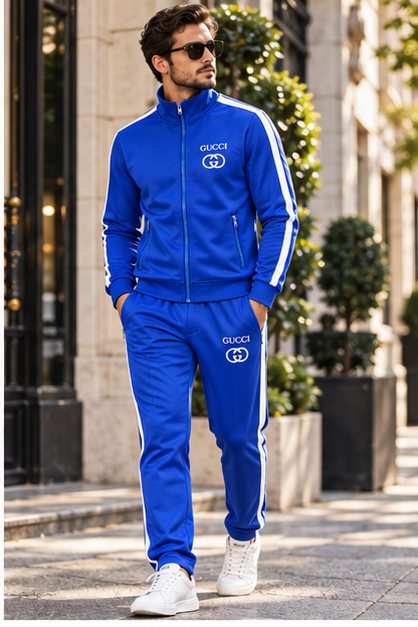 Men's Gucci Dri-Fit TrackSuit | Color: Blue | Image 3
