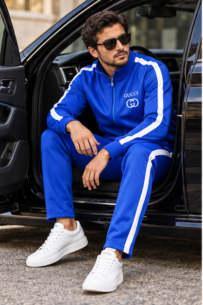 Men's Gucci Dri-Fit TrackSuit | Color: Blue | Image 4