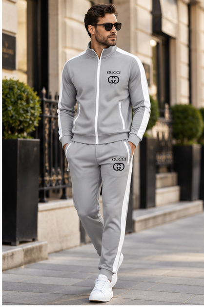 Men's Gucci Dri-Fit TrackSuit | Color: Grey | Image 3