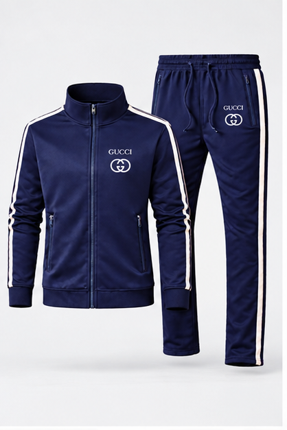 Men's Gucci Dri-Fit TrackSuit | Color: Navy | Image 1
