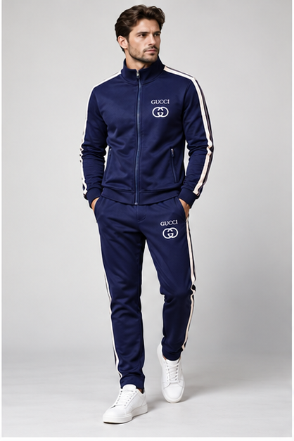 Men's Gucci Dri-Fit TrackSuit | Color: Navy | Image 2