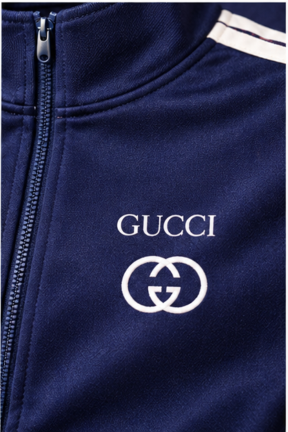 Men's Gucci Dri-Fit TrackSuit | Color: Navy | Image 5