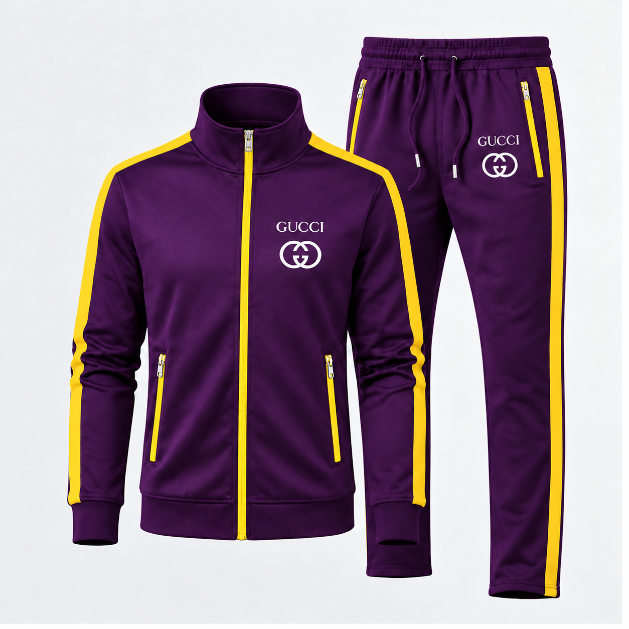 Men's Gucci Dri-Fit TrackSuit | Color: Purple | Image 1