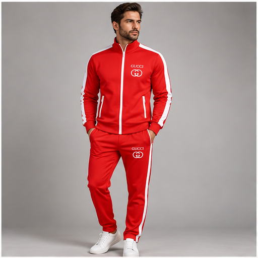 Men's Gucci Dri-Fit TrackSuit | Color: Red | Image 2