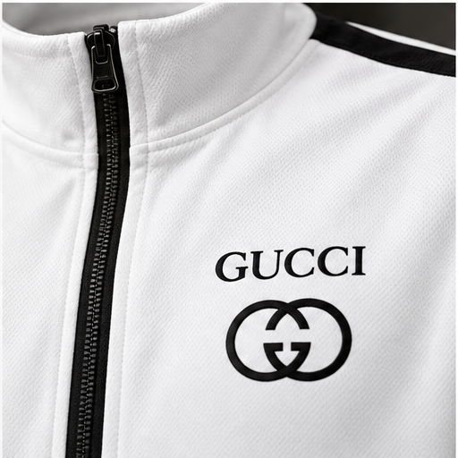 Men's Gucci Dri-Fit TrackSuit | Color: White | Image 5