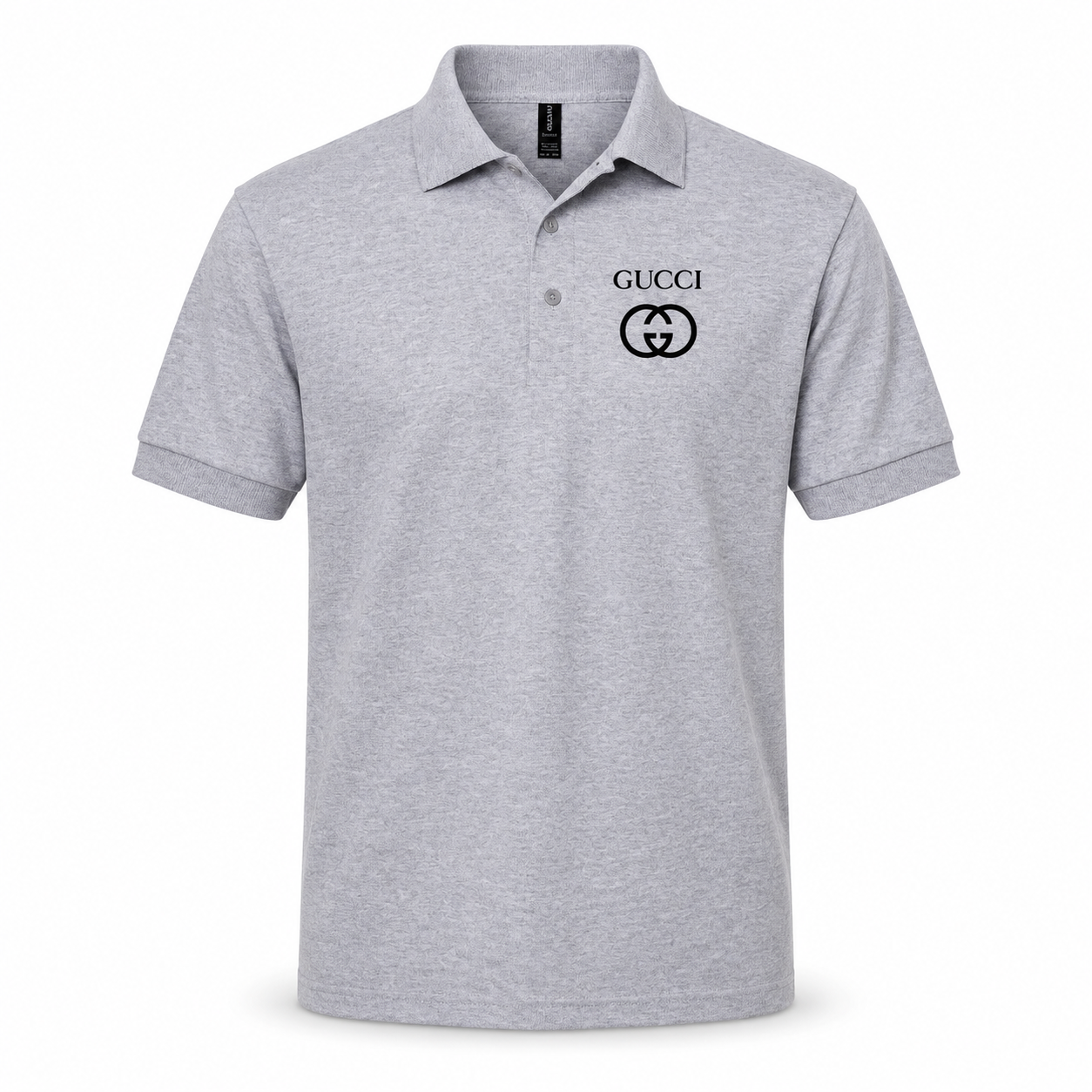Men's Gucci Dry Blend Polo | Color: Grey | Image 1