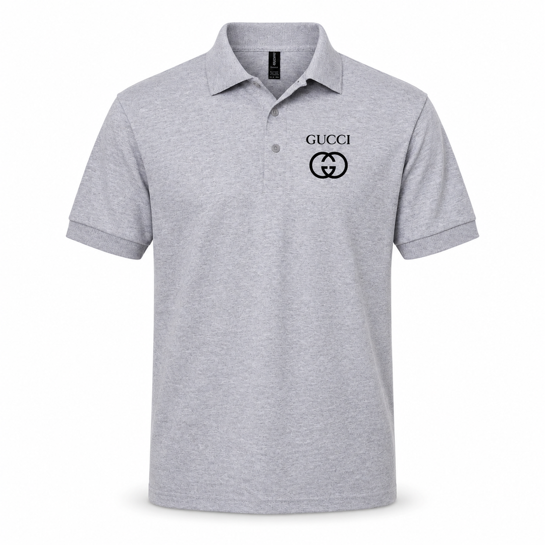 Men's Gucci Dry Blend Polo | Color: Grey | Image 1