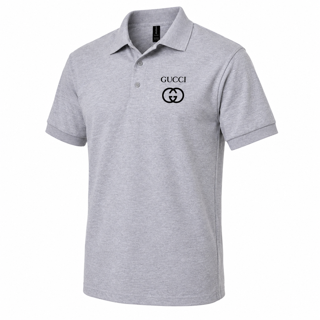 Men's Gucci Dry Blend Polo | Color: Grey | Image 3
