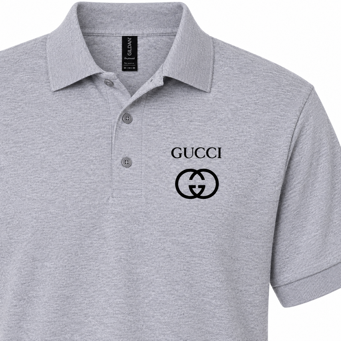 Men's Gucci Dry Blend Polo | Color: Grey | Image 4