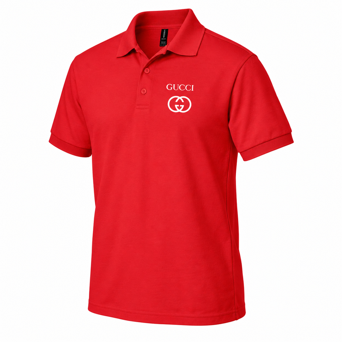 Men's Gucci Dry Blend Polo | Color: Red | Image 3