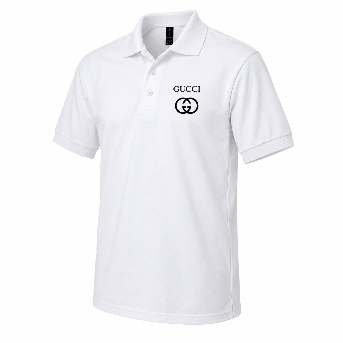 Men's Gucci Dry Blend Polo | Color: White | Image 3